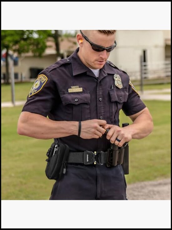 Tactical Nylon Belt with Quick-Release Buckle & Molle Pouch main image 3